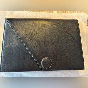 Yves Saint Laurent Black and Gold Clutch